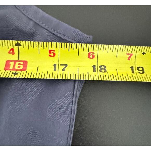 Athleta Brooklyn Jumpsuit Textured Leopard Print Sleeveless Purple Blue Size 6 - Picture 10 of 11